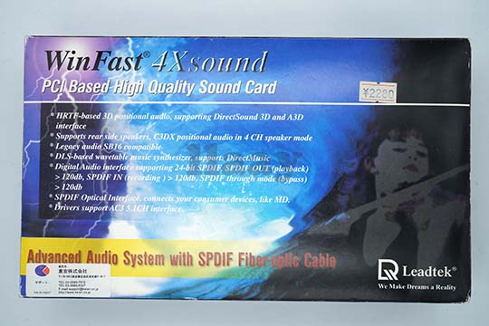 丽台Winfast 4X Sound声卡 + 光纤子卡（CMI8738芯片）